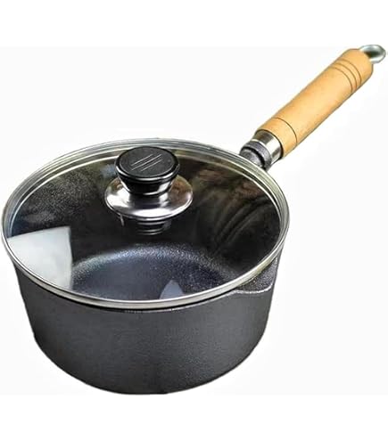 Amazon | Mikuzo 岩鉄鉄器・南部鉄器 鋳物揚げ鍋・ミルクパン 鉄鍋